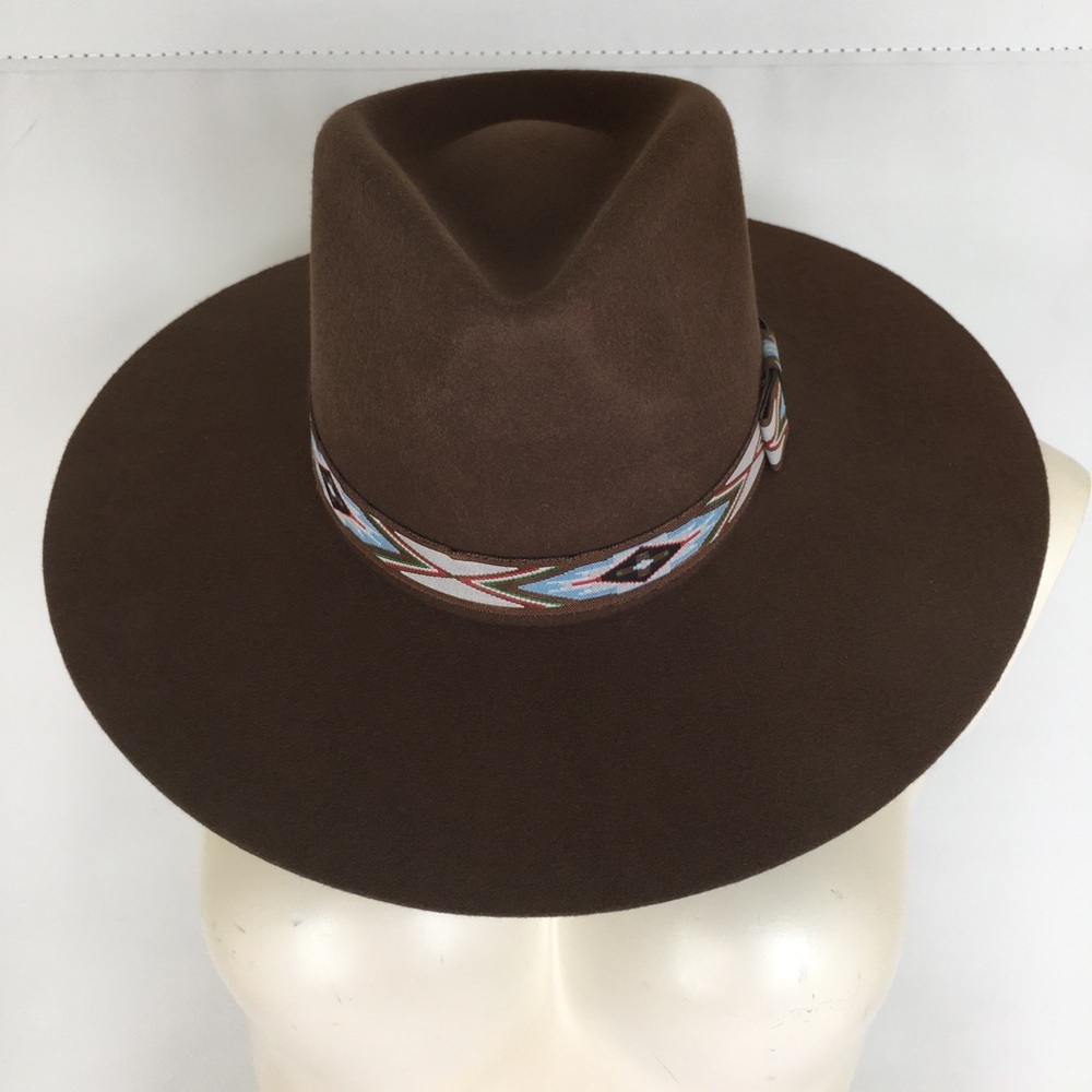Wool Hat By Twister Chocolate Brown NEW Size M Boho Cowgirl Cowboy Hat Western